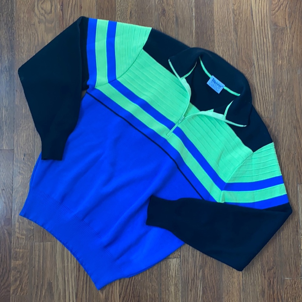 Vintage Meister Wool Half Zip Sweater